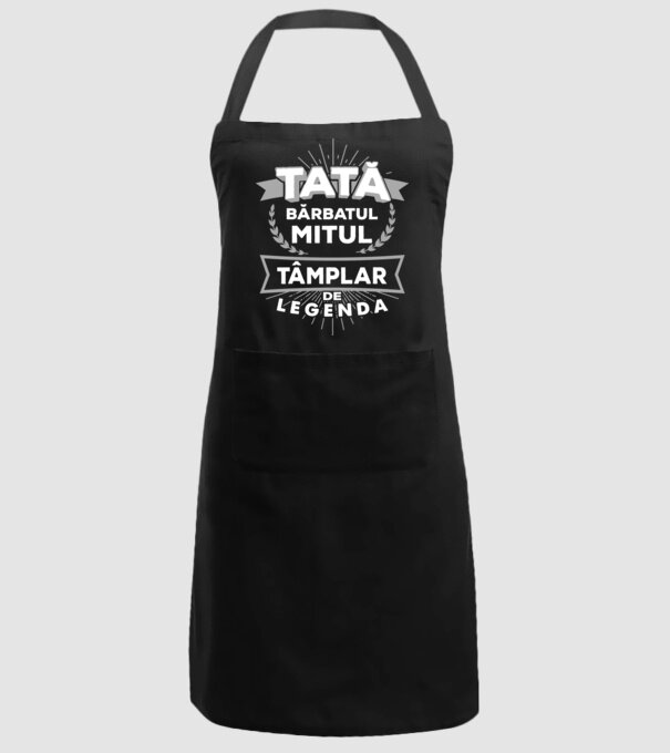 Tată - bărbatul, mitul, tâmplar de legendă model negru pe tricou