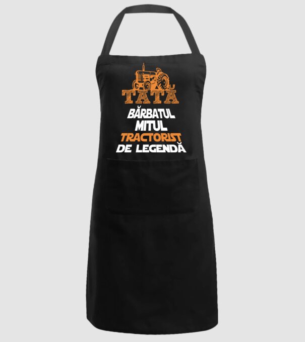 TATĂ - bărbatul, mitul, tractorist de legendă model negru pe tricou