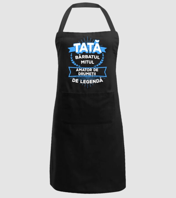 TATĂ - bărbatul, mitul, amator de drumeții de legendă model negru pe tricou