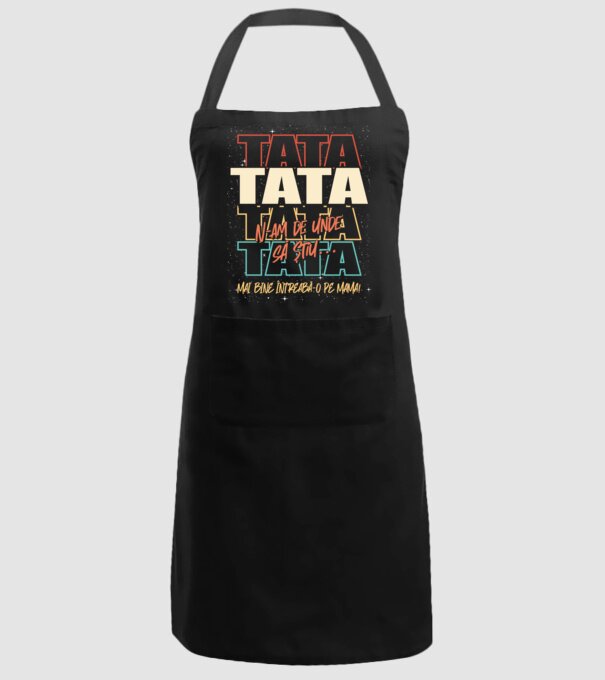 Tata N-am de unde să știu model negru pe tricou