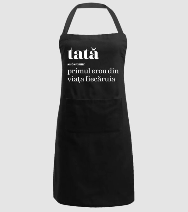 tată - substantiv - primul erou din viața fiecăruia model negru pe tricou