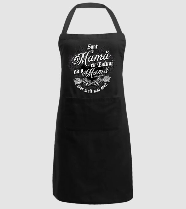 Sunt o mama cu tatuaj, ca o mama obișnuit, dar mult mai cool model negru pe tricou
