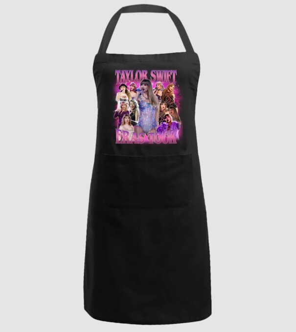 Taylor Swift ERAS bootleg 01 model negru pe tricou