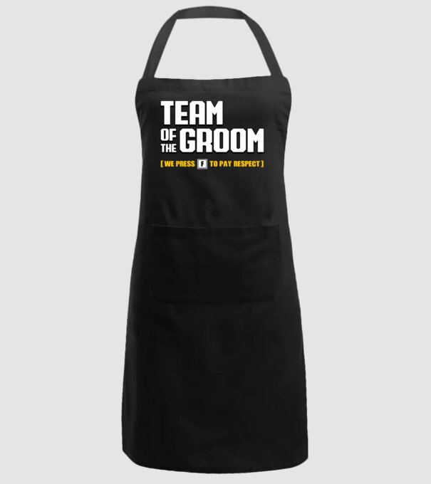 Team of the Groom model negru pe tricou