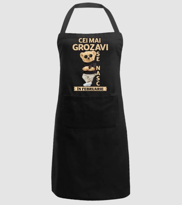 Teddy cel cool februarie model negru pe tricou