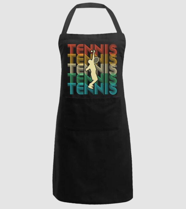 Tennis retro model negru pe tricou