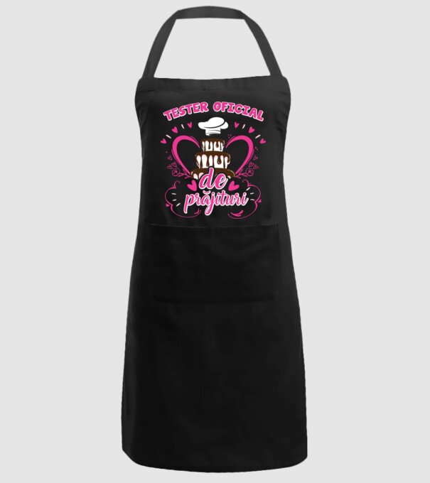 tester oficial de prăjituri model negru pe tricou