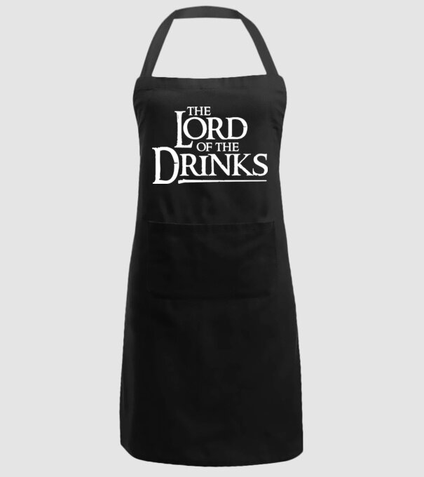 The Lord Of The Drinks model negru pe tricou