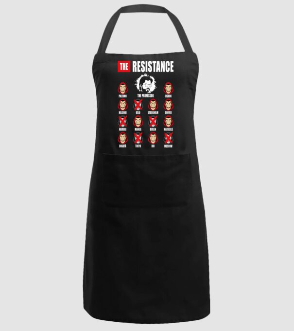 the resistance la casa de papel model negru pe tricou
