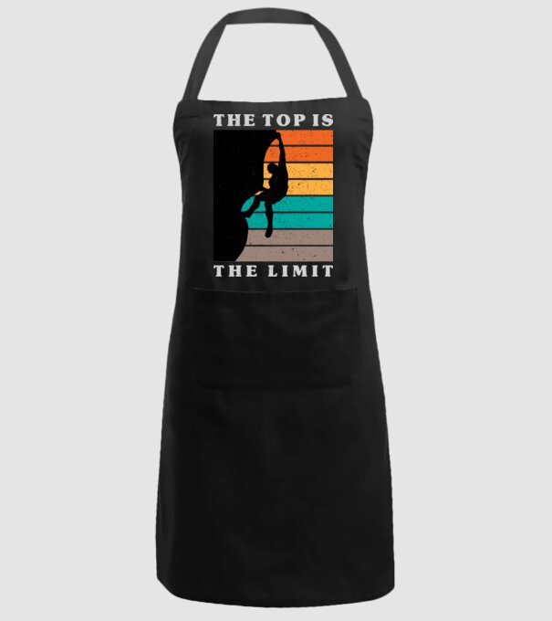 The Top is the limit model negru pe tricou