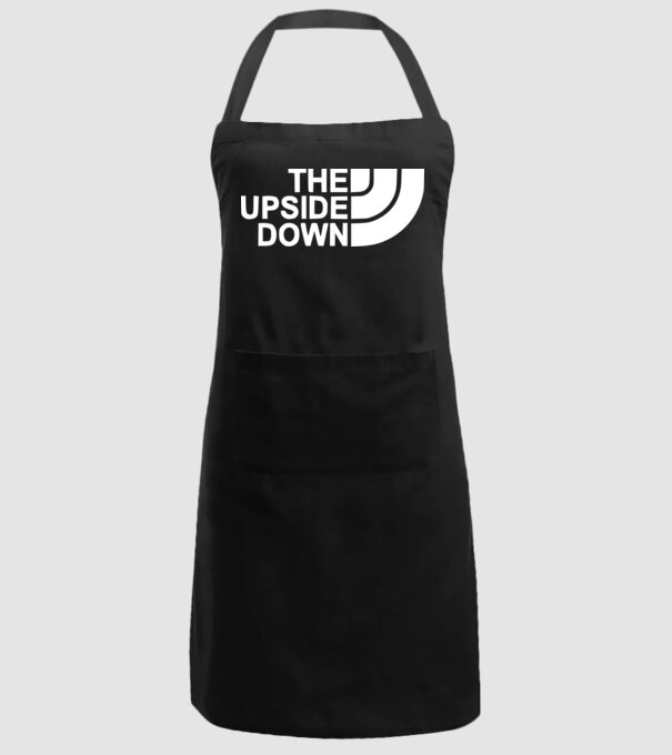 the upside down model negru pe tricou