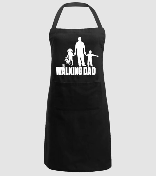 The Walking Dad model negru pe tricou