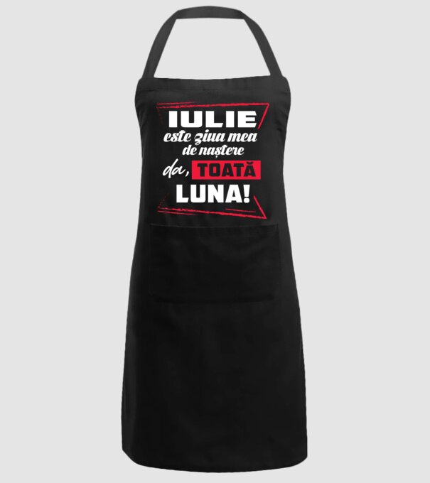 Toată luna IULIE model negru pe tricou