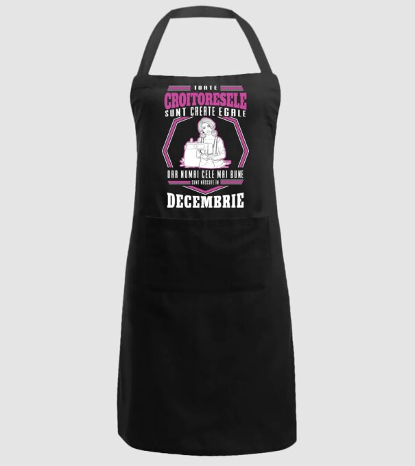 Toate croitoresele decembrie model negru pe tricou