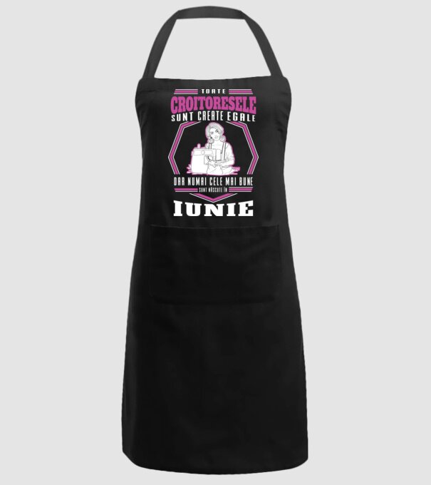 Toate croitoresele iunie model negru pe tricou