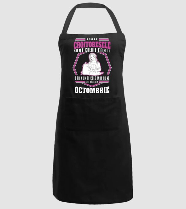 Toate croitoresele octombrie model negru pe tricou