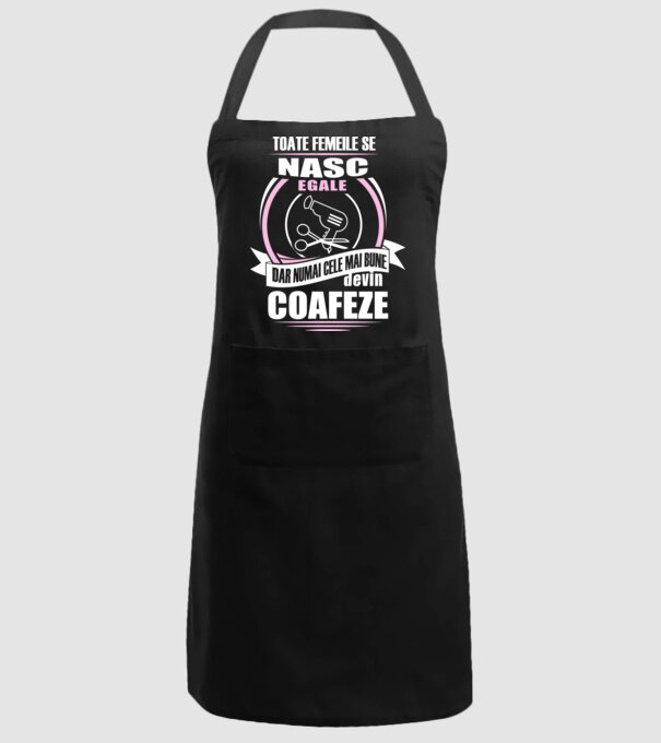 Toate femeile se nasc egale, dar numai cele mai bune devin coafeze model negru pe tricou