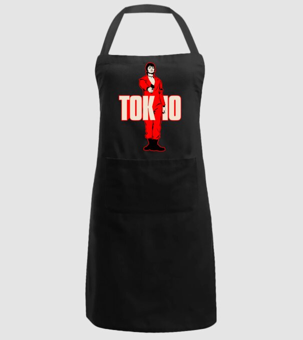 tokyo la casa de papel model negru pe tricou