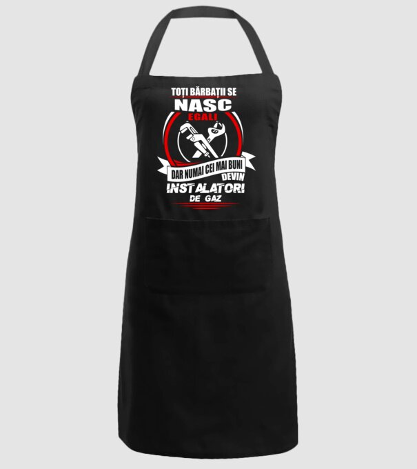 Toți bărbații se nasc egali instalatori de gaz model negru pe tricou