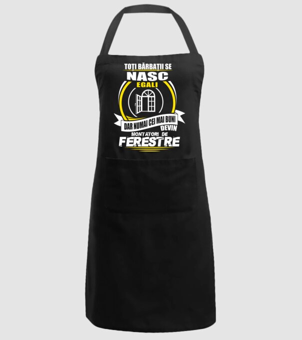 Toți bărbații se nasc egali montatori De ferestre model negru pe tricou