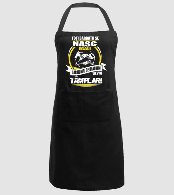 Toți bărbații se nasc egali tâmplari model negru pe tricou