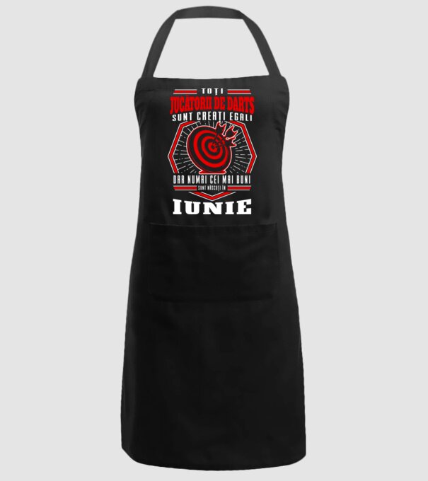 Toți jucătorii de darts sunt creați egali, dar numai cei mai buni sunt născuți în iunie. model negru pe tricou