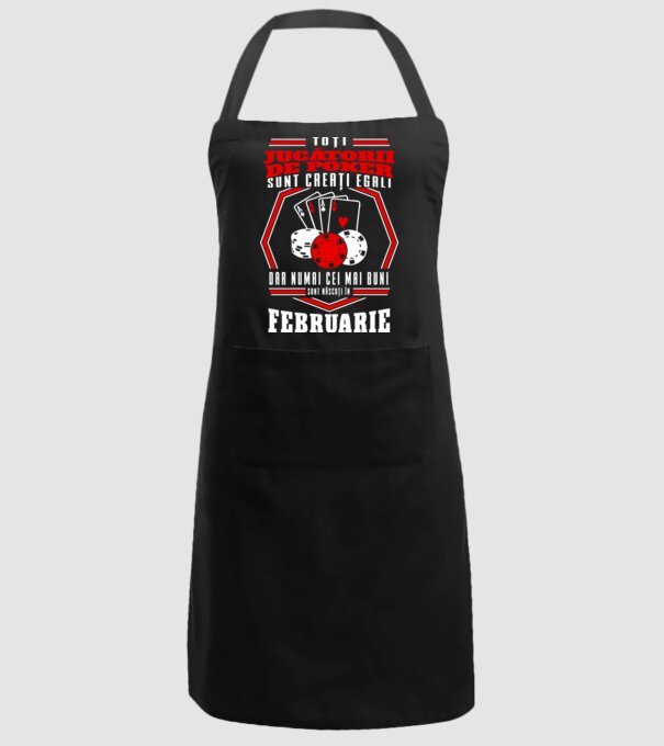 Toți jucătorii de poker sunt creați egali februarie model negru pe tricou
