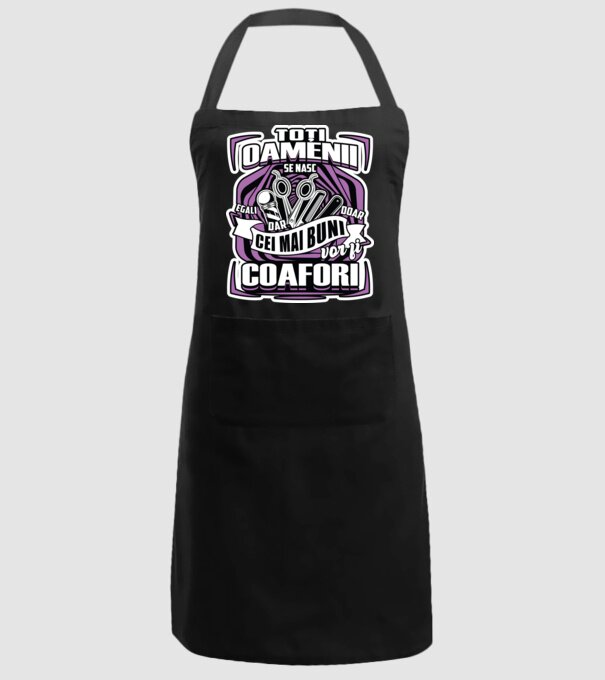 Toți oamenii coafori model negru pe tricou