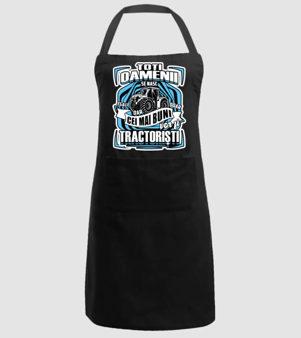 toți oamenii - se nasc egali dar doar cei mai buni vor fi tractoriști model negru pe tricou