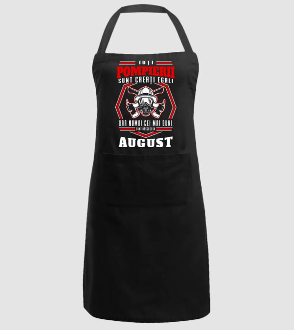 Toți pompierii sunt creați egali, dar numai cei mai buni sunt născuți în august model negru pe tricou