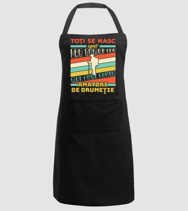 toți se nasc egali, dar numai cei mai buni devin amatori de drumeție model negru pe tricou
