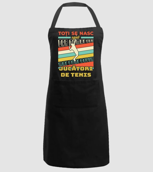 toți se nasc egali, dar numai cei mai buni devin jucători de tenis model negru pe tricou