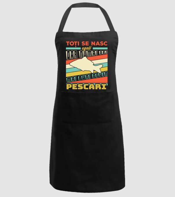 toți se nasc egali, dar numai cei mai buni devin pescari model negru pe tricou