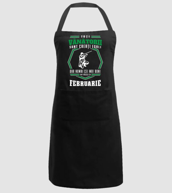 Toți vânătorii sunt creați egali, dar numai cei mai buni sunt născuți în februarie model negru pe tricou
