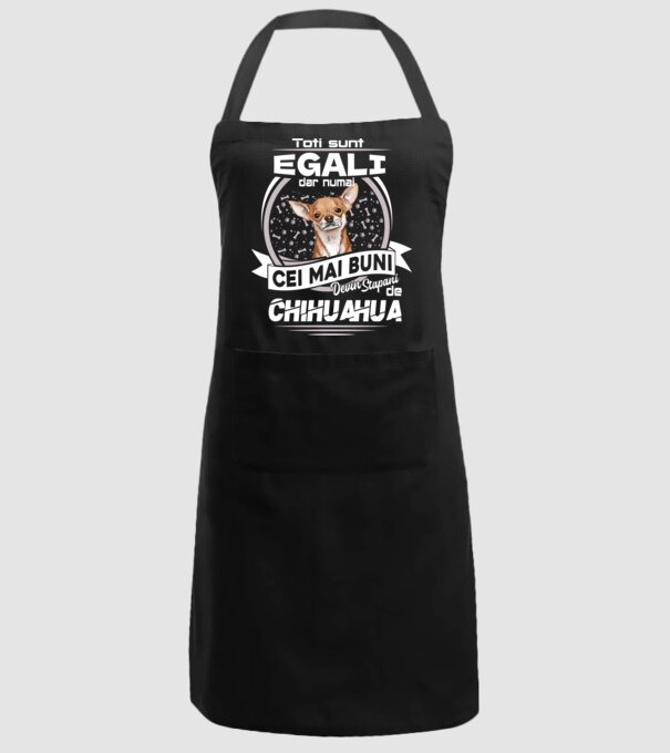Toți sunt egali, dar numai cei mai buni devin stăpâni de chihuahua lght model negru pe tricou