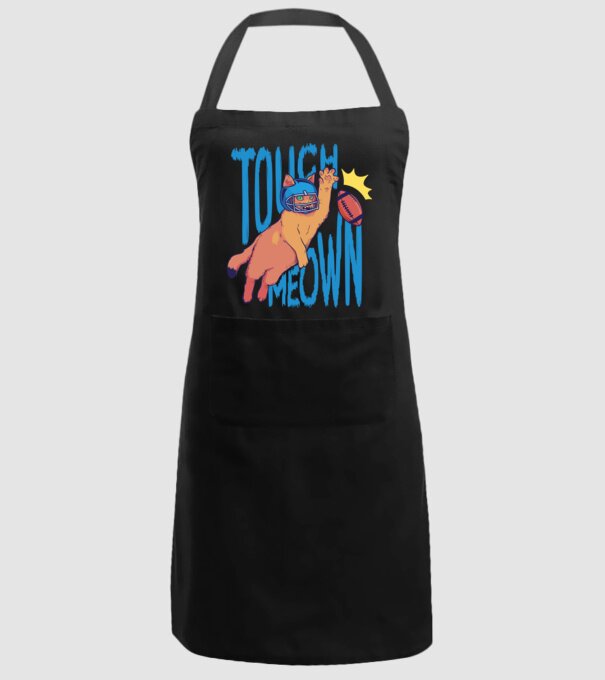Touch Meow model negru pe tricou