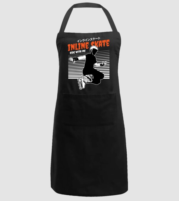 TR inlineskate model negru pe tricou