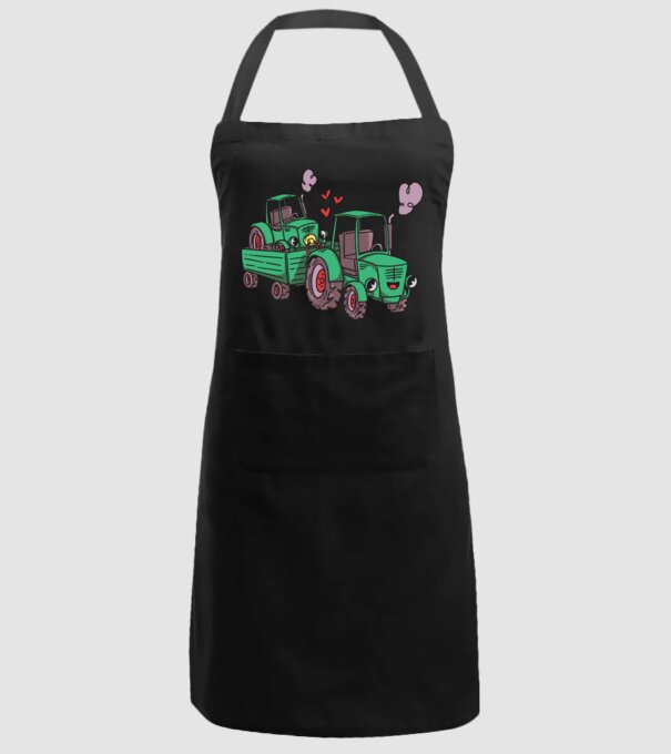 TRACTOR model negru pe tricou