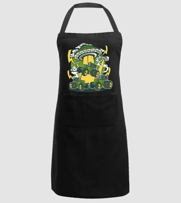 TRACTOR model negru pe tricou