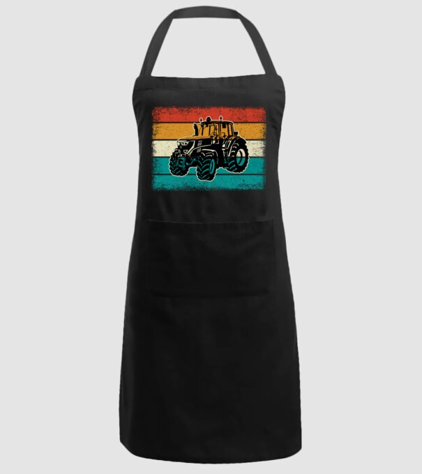TRACTOR model negru pe tricou