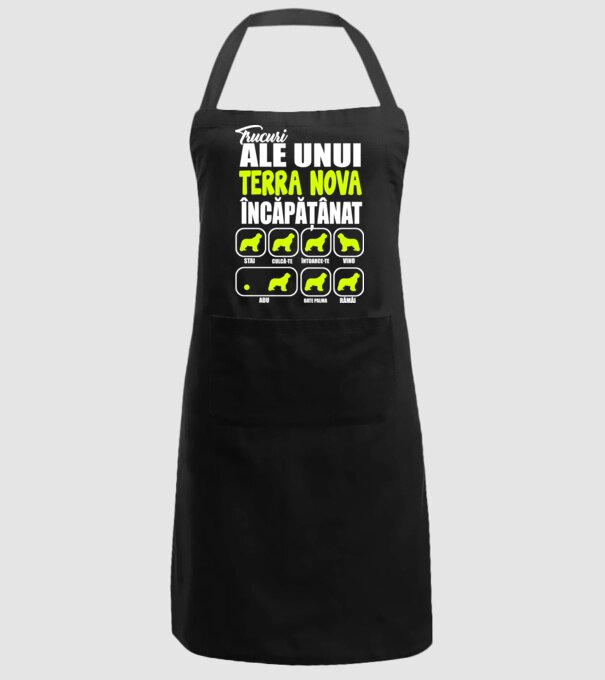 trucuri ale unui Terra Nova încăpățânat stai, culcă-te, întoarce-te, vino, adu, bate palma, rămâi model negru pe tricou