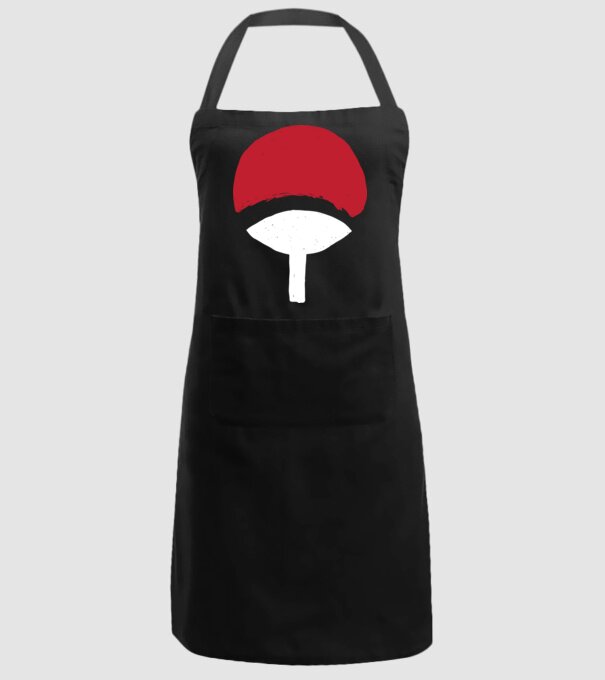 Uchiha logo model negru pe tricou