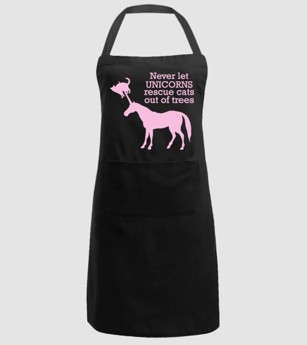 unicorn cat model negru pe tricou