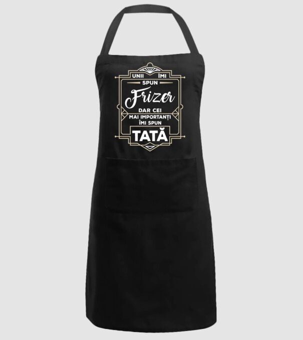 Unii îmi spun Frizer, dar cei mai importanți îmi spun tată model negru pe tricou