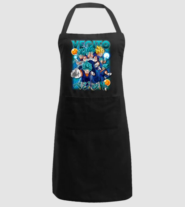 vegito dragonball model negru pe tricou