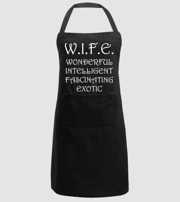 W.I.F.E. model negru pe tricou