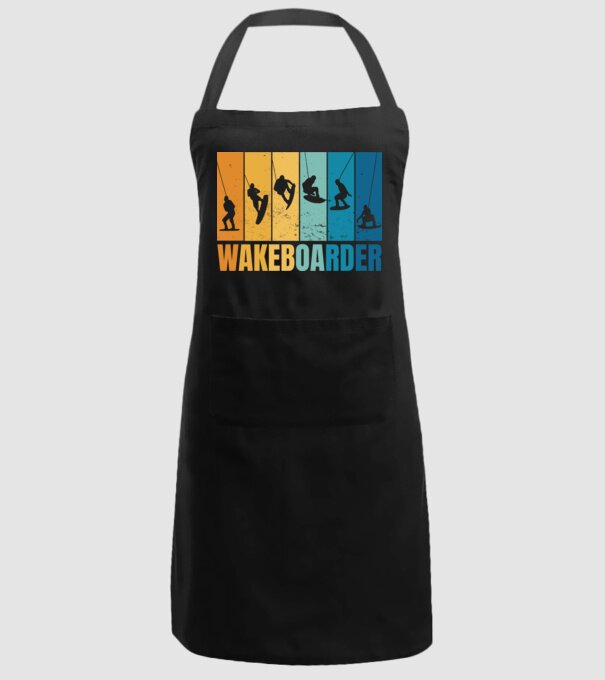 Wakeboard model negru pe tricou