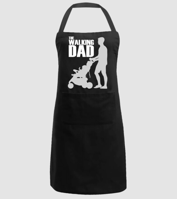 Walking dad model negru pe tricou
