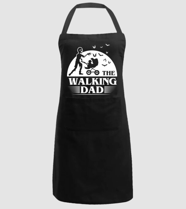 Walking dad model negru pe tricou