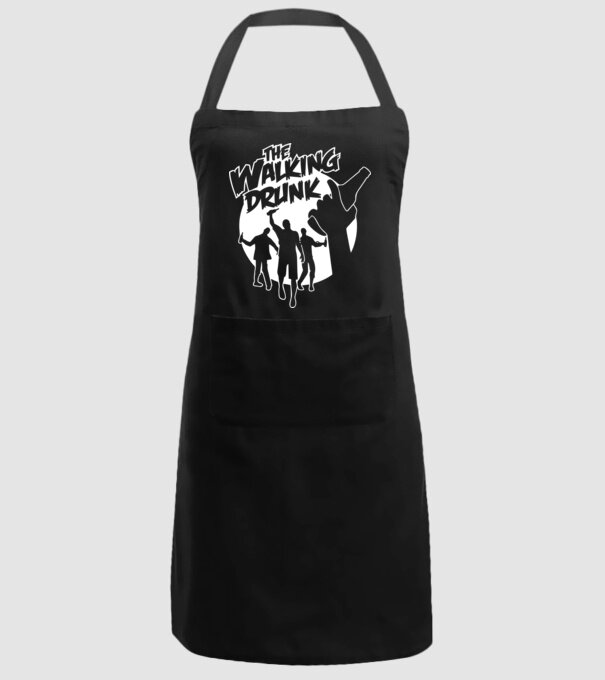 Walking Drunk model negru pe tricou